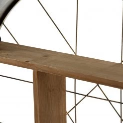 Ridgevalley Étagère murale Coch - Bois manufacturé / Eucalyptus massif - Imitation chêne / Cuivre -Meubles de salle à manger Soldes Magasin 1000257206 210430 13012100110 DETAILS P000000001000257206