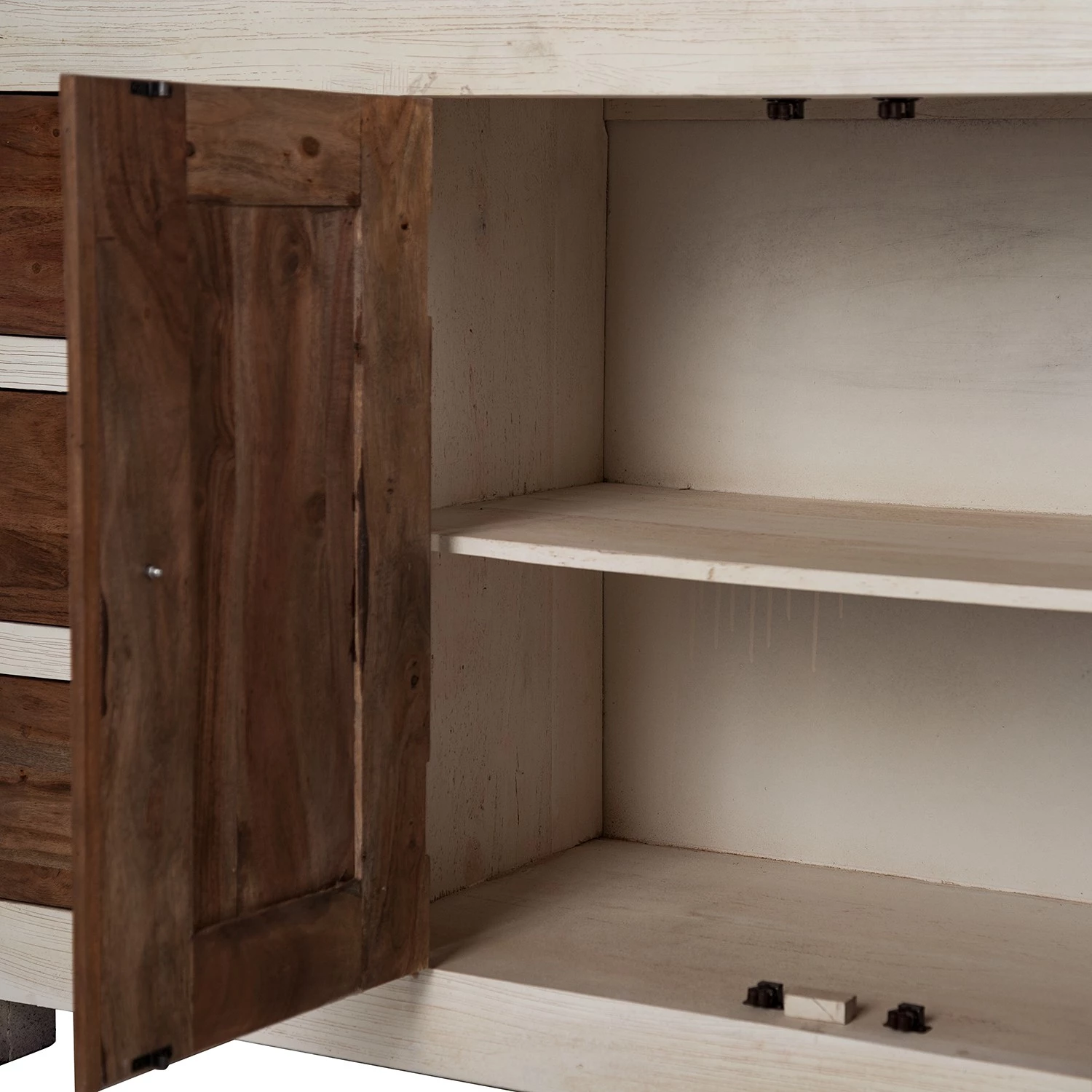 Wolf-Möbel Buffet Maison I - Acacia massif - Acacia couleur pierre / Blanc cassé 6 Wolf-Möbel Buffet Maison I - Acacia massif - Acacia couleur pierre / Blanc cassé – Image 6