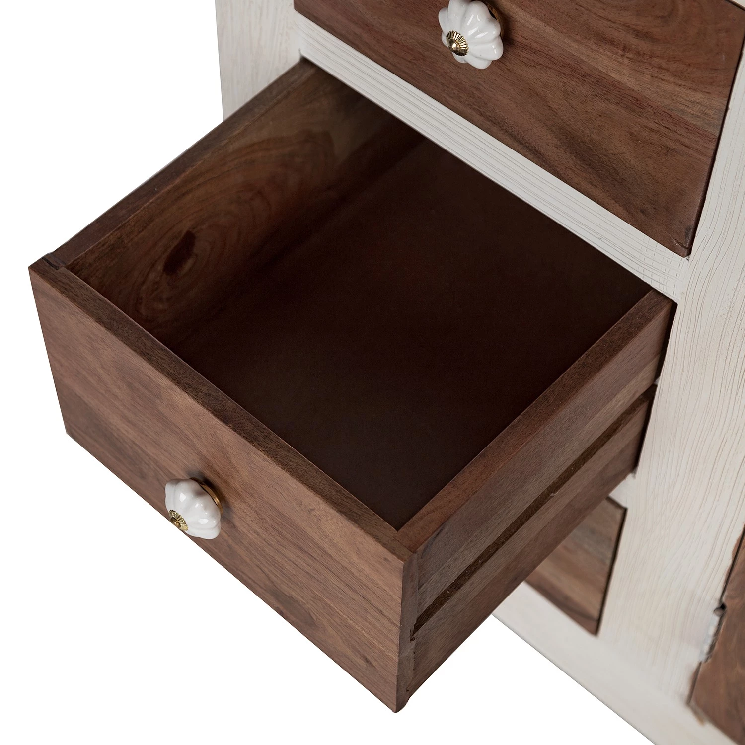 Wolf-Möbel Buffet Maison I - Acacia massif - Acacia couleur pierre / Blanc cassé 7 Wolf-Möbel Buffet Maison I - Acacia massif - Acacia couleur pierre / Blanc cassé – Image 7