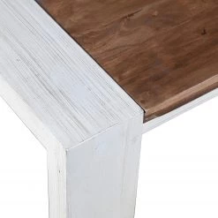 Wolf-Möbel Salle à manger Maison I (5 éléments) - Acacia massif - Acacia couleur pierre / Blanc cassé -Meubles de salle à manger Soldes Magasin 1000257395 211216 08175400070 DETAILS P000000001000257395