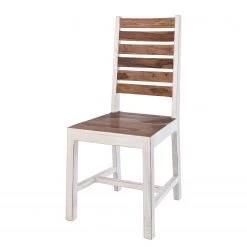 Wolf-Möbel Salle à manger Maison I (5 éléments) - Acacia massif - Acacia couleur pierre / Blanc cassé -Meubles de salle à manger Soldes Magasin 1000257395 211216 08175400076 DETAILS P000000001000257395