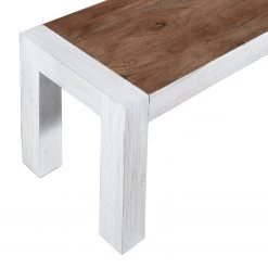 Wolf-Möbel Salle à manger Maison II (4 éléments) - Acacia massif - Acacia couleur pierre / Blanc cassé -Meubles de salle à manger Soldes Magasin 1000257396 211216 08182800091 DETAILS P000000001000257396