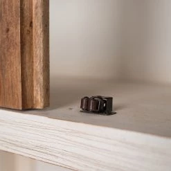 Wolf-Möbel Vaisselier Maison - Acacia massif - Acacia couleur pierre / Blanc cassé -Meubles de salle à manger Soldes Magasin 1000257397 220406 060 DETAILS P000000001000257397