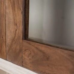 Wolf-Möbel Vaisselier Maison - Acacia massif - Acacia couleur pierre / Blanc cassé -Meubles de salle à manger Soldes Magasin 1000257397 220406 065 DETAILS P000000001000257397