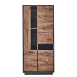 Red Living Vitrine Batey - Imitation chêne de Havel / Graphite -Meubles de salle à manger Soldes Magasin 1000257535 210429 08061000001 DETAILS P000000001000257535