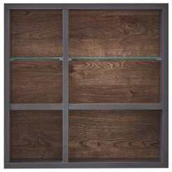 Red Living Étagère murale Batey II - Imitation chêne de Havel / Graphite -Meubles de salle à manger Soldes Magasin 1000257541 210429 08062000010 DETAILS P000000001000257541