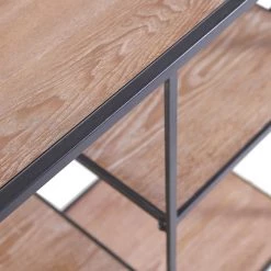 Red Living Étagère Cap Cana I - Placage en bois véritable / Métal - Araucaria de Chine / Noir -Meubles de salle à manger Soldes Magasin 1000259772 210421 08211800046 DETAILS P000000001000259772