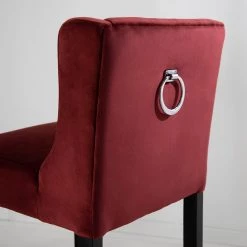 Maison Belfort Tabouret de bar Nola II - Bordeaux - Noir -Meubles de salle à manger Soldes Magasin 1000260660 220705 023 MOOD DETAILS P000000001000260660 mood