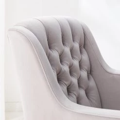 Maison Belfort Chaise à accoudoirs Austin II - Gris clair - Chêne clair -Meubles de salle à manger Soldes Magasin 1000260669 220622 030 DETAILS P000000001000260669