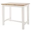 Maison Belfort Table haute Balignton - Pin massif - Pin / Blanc