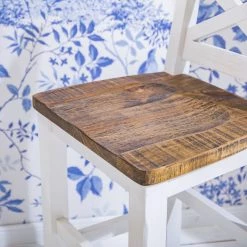 Maison Belfort Chaise de bar Balignton - Pin massif - Pin / Blanc 13 Maison Belfort Chaise de bar Balignton - Pin massif - Pin / Blanc -Meubles de salle à manger Soldes Magasin 1000260744 211116 12582100300 DETAILS P000000001000260744