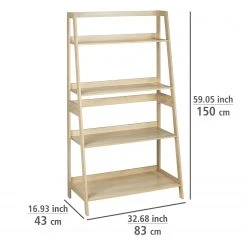 WENKO Étagère Edda - Chêne massif -Meubles de salle à manger Soldes Magasin 1000260942 210423 13341000130 SKETCH DETAILS P000000001000260942 sketch