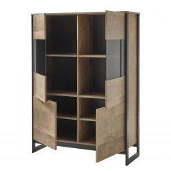 Red Living Buffet haut Cocody - Imitation chêne Montana / Gris -Meubles de salle à manger Soldes Magasin 1000261325 210426 09135300046 DETAILS P000000001000261325