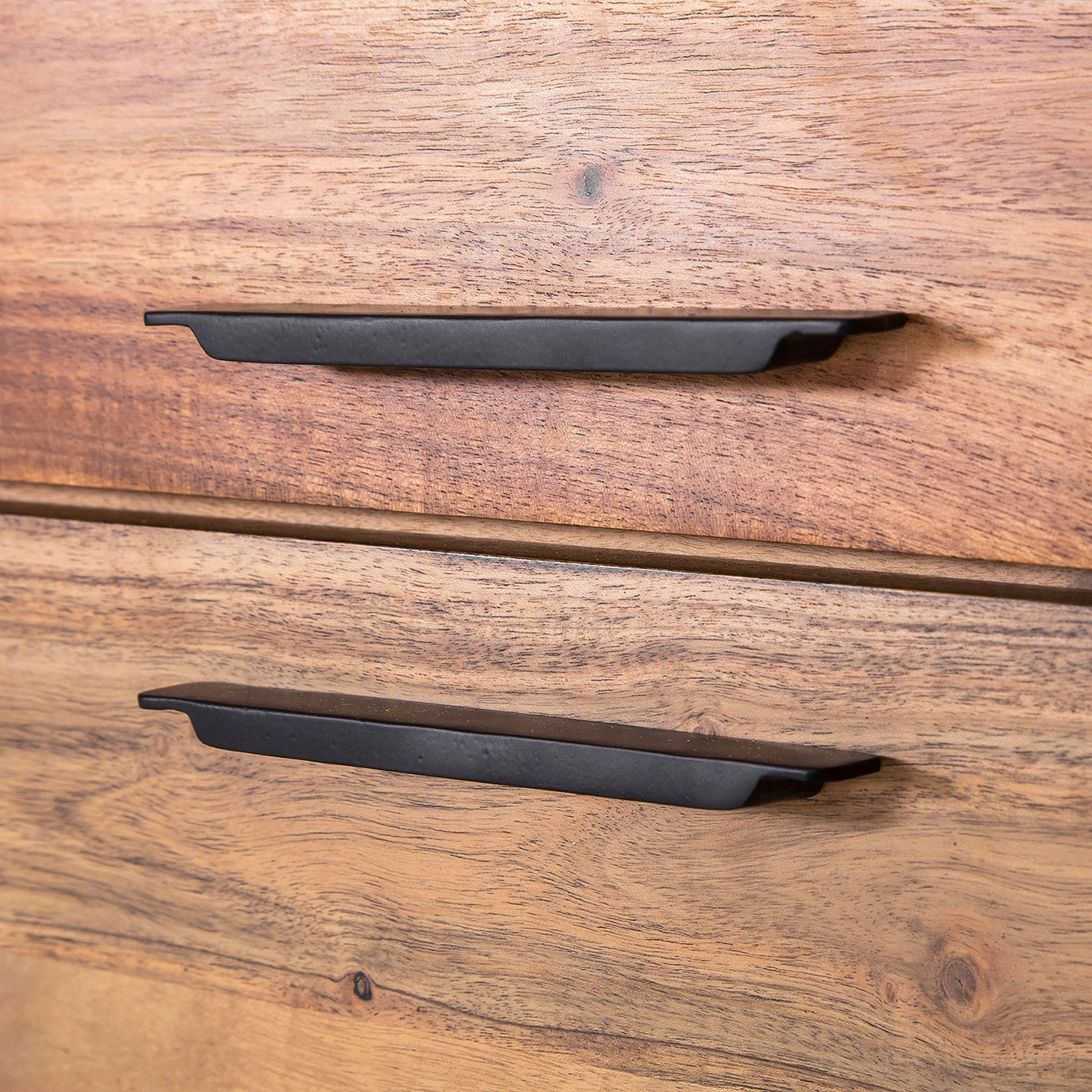 Naturoo Buffet Manabi - Acacia massif - Acacia / Anthracite 2 Naturoo Buffet Manabi - Acacia massif - Acacia / Anthracite – Image 2