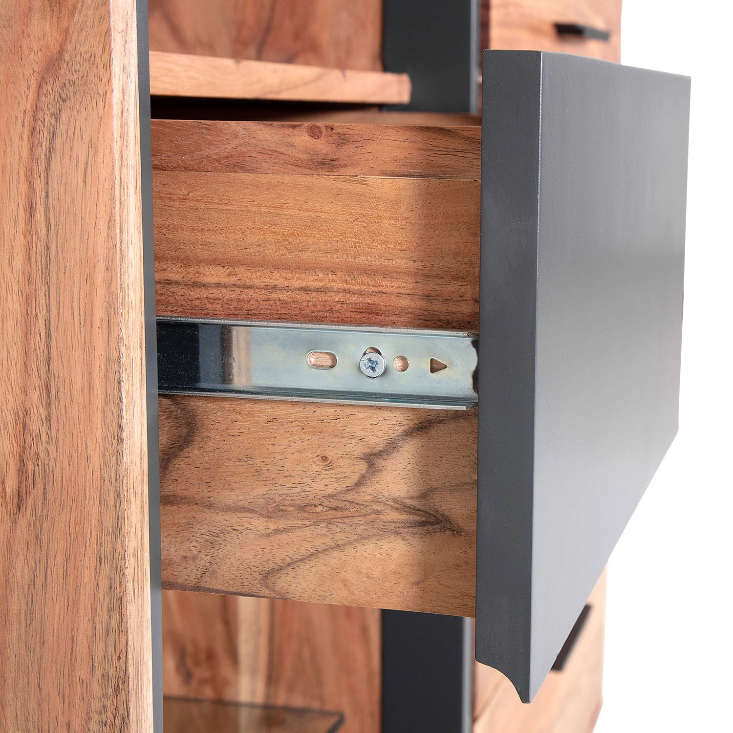 Naturoo Buffet Manabi - Acacia massif - Acacia / Anthracite 3 Naturoo Buffet Manabi - Acacia massif - Acacia / Anthracite – Image 3