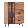 Naturoo Buffet haut Manabi - Acacia massif - Acacia / Anthracite