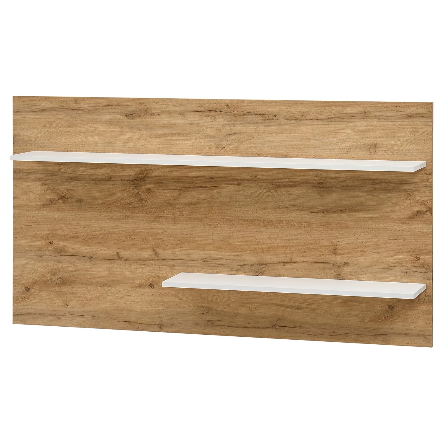 Norrwood Étagère murale Olon - Imitation chêne / Blanc 1 Norrwood Étagère murale Olon - Imitation chêne / Blanc