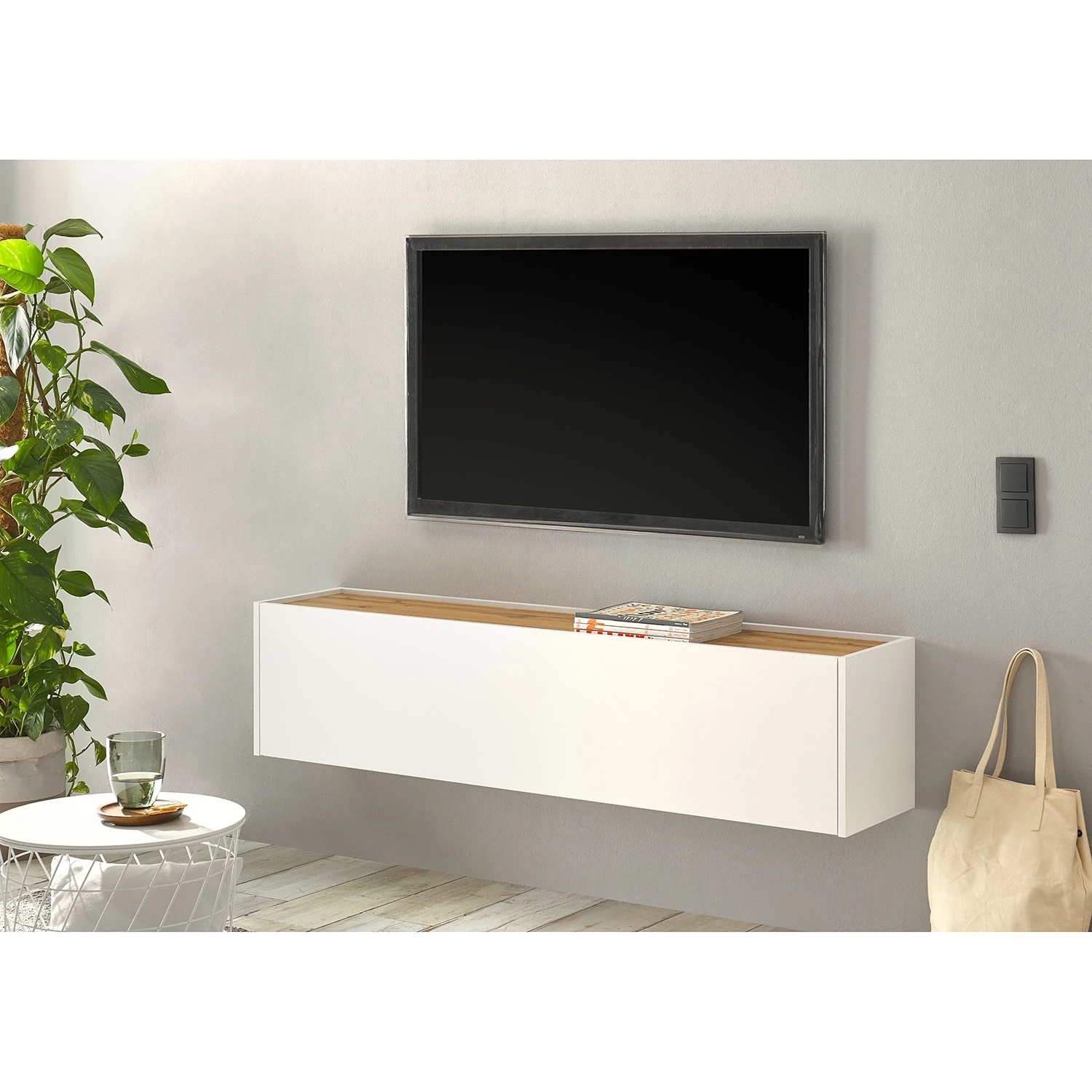 Norrwood Armoire murale Olon - Blanc 2 Norrwood Armoire murale Olon - Blanc – Image 2