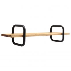 Ars manufacti Étagère murale Wana III - Chêne massif / Métal -Meubles de salle à manger Soldes Magasin 1000262516 220721 040 DETAILS P000000001000262516