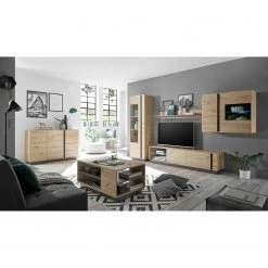 Loftscape Vitrine murale Cailla - Imitation chêne Artisan -Meubles de salle à manger Soldes Magasin 1000263371 210430 12402300003 MOOD DETAILS P000000001000263371 mood