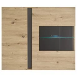 Loftscape Vitrine murale Cailla - Imitation chêne Artisan -Meubles de salle à manger Soldes Magasin 1000263371 210430 12402400005 DETAILS P000000001000263371