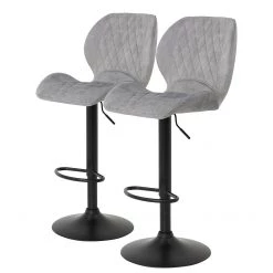 Red Living Tabourets de bar Paldiski (lot de 2) - Gris