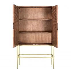 Jack & Alice Buffet haut Puyo - Acacia massif / Métal - Acacia / Doré -Meubles de salle à manger Soldes Magasin 1000264951 220118 131412000045 DETAILS P000000001000264951