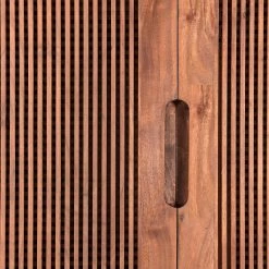 Jack & Alice Buffet haut Puyo - Acacia massif / Métal - Acacia / Doré -Meubles de salle à manger Soldes Magasin 1000264951 220118 131412000089 DETAILS P000000001000264951