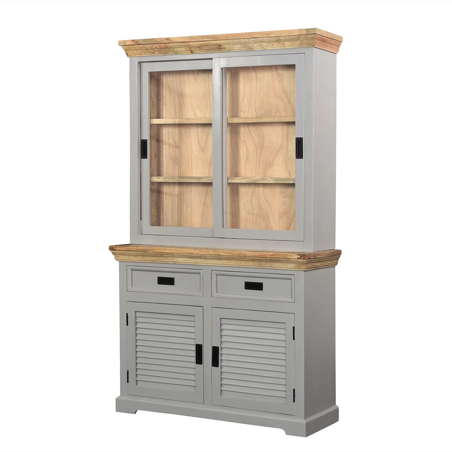 Maison Belfort Buffet haut Antton - Acacia / Manguier massif - Gris / Manguier 1 Maison Belfort Buffet haut Antton - Acacia / Manguier massif - Gris / Manguier