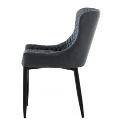 Red Living Chaises Elbi I (lot de 2) - Imitation cuir / Métal - Anthracite / Noir 9 Red Living Chaises Elbi I (lot de 2) - Imitation cuir / Métal - Anthracite / Noir -Meubles de salle à manger Soldes Magasin 1000266934 210525 14342200034 DETAILS P000000001000266934