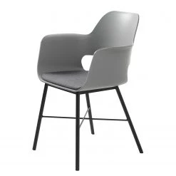 Red Living Chaises à accoudoirs Feda - Gris