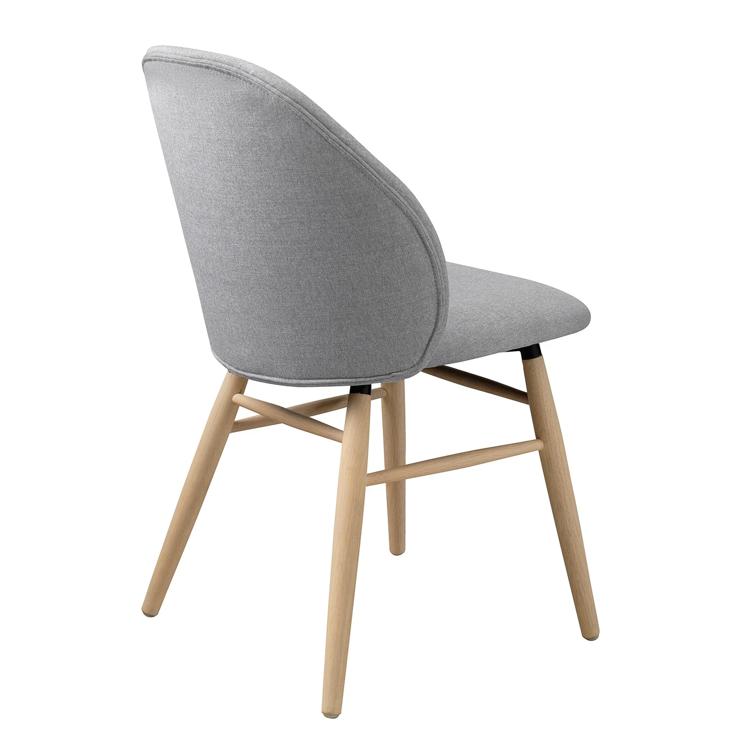 Norrwood Chaise Epalia - Tissu / Chêne massif - Gris clair / Chêne 5 Norrwood Chaise Epalia - Tissu / Chêne massif - Gris clair / Chêne – Image 5