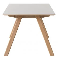 Norrwood Table Berri - Partiellement en chêne massif - Gris clair / Chêne -Meubles de salle à manger Soldes Magasin 1000266977 210525 14343400264 DETAILS P000000001000266977