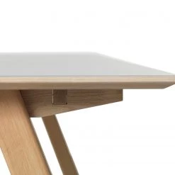 Norrwood Table Berri - Partiellement en chêne massif - Gris clair / Chêne -Meubles de salle à manger Soldes Magasin 1000266977 210525 14343400267 DETAILS P000000001000266977