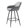 Red Living Chaise de bar Dela - Gris