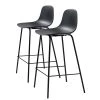 Red Living Chaises de bar Felin (lot de 2) - Noir
