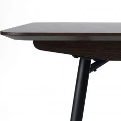 Red Living Table Dax - Placage chêne / Métal - Chêne marron foncé / Noir -Meubles de salle à manger Soldes Magasin 1000266990 210525 14343700344 DETAILS P000000001000266990