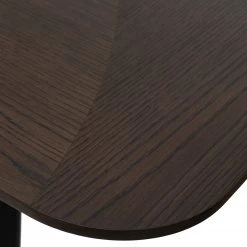 Red Living Table Dax - Placage chêne / Métal - Chêne marron foncé / Noir -Meubles de salle à manger Soldes Magasin 1000266990 210525 14343700345 DETAILS P000000001000266990