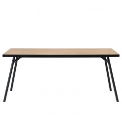 Red Living Table Charlo - Placage chêne/ Métal - Chêne noir / Noir -Meubles de salle à manger Soldes Magasin 1000267005 210525 14344300434 DETAILS P000000001000267005