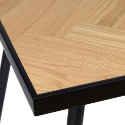 Red Living Table Charlo - Placage chêne/ Métal - Chêne noir / Noir -Meubles de salle à manger Soldes Magasin 1000267005 210525 14344300436 DETAILS P000000001000267005