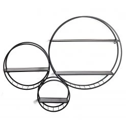 Loftscape Étagère murale Keane - Métal - Noir -Meubles de salle à manger Soldes Magasin 1000267359 210518 16033100001 DETAILS P000000001000267359