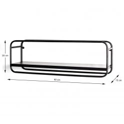 Loftscape Étagère murale Botto - Métal - Noir -Meubles de salle à manger Soldes Magasin 1000267391 210518 16033100016 DETAILS P000000001000267391