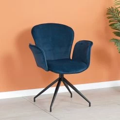 Ars manufacti Chaise à accoudoirs Yves - Bleu lagon -Meubles de salle à manger Soldes Magasin 1000269998 220506 020 MOOD DETAILS P000000001000269998 mood