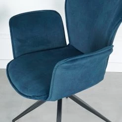 Ars manufacti Chaise à accoudoirs Yves - Bleu lagon -Meubles de salle à manger Soldes Magasin 1000269998 220506 055 DETAILS P000000001000269998