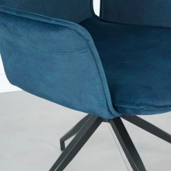 Ars manufacti Chaise à accoudoirs Yves - Bleu lagon -Meubles de salle à manger Soldes Magasin 1000269998 220506 065 DETAILS P000000001000269998