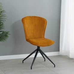 Ars manufacti Chaises capitonnées Yves (lot de 2) - Ocre 21 Ars manufacti Chaises capitonnées Yves (lot de 2) - Ocre -Meubles de salle à manger Soldes Magasin 1000270000 220506 020 MOOD DETAILS P000000001000270000 mood