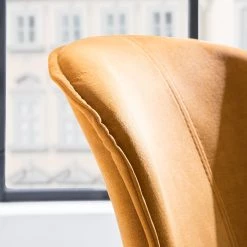 Ars manufacti Chaises capitonnées Yves (lot de 2) - Ocre 31 Ars manufacti Chaises capitonnées Yves (lot de 2) - Ocre -Meubles de salle à manger Soldes Magasin 1000270000 220615 040 DETAILS P000000001000270000