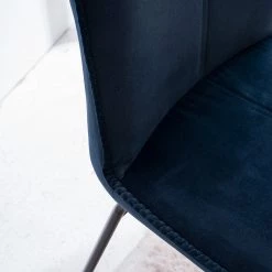 Ars manufacti Chaises capitonnées Veera (lot de 2) - Bleu nuit -Meubles de salle à manger Soldes Magasin 1000270012 220615 035 DETAILS P000000001000270012