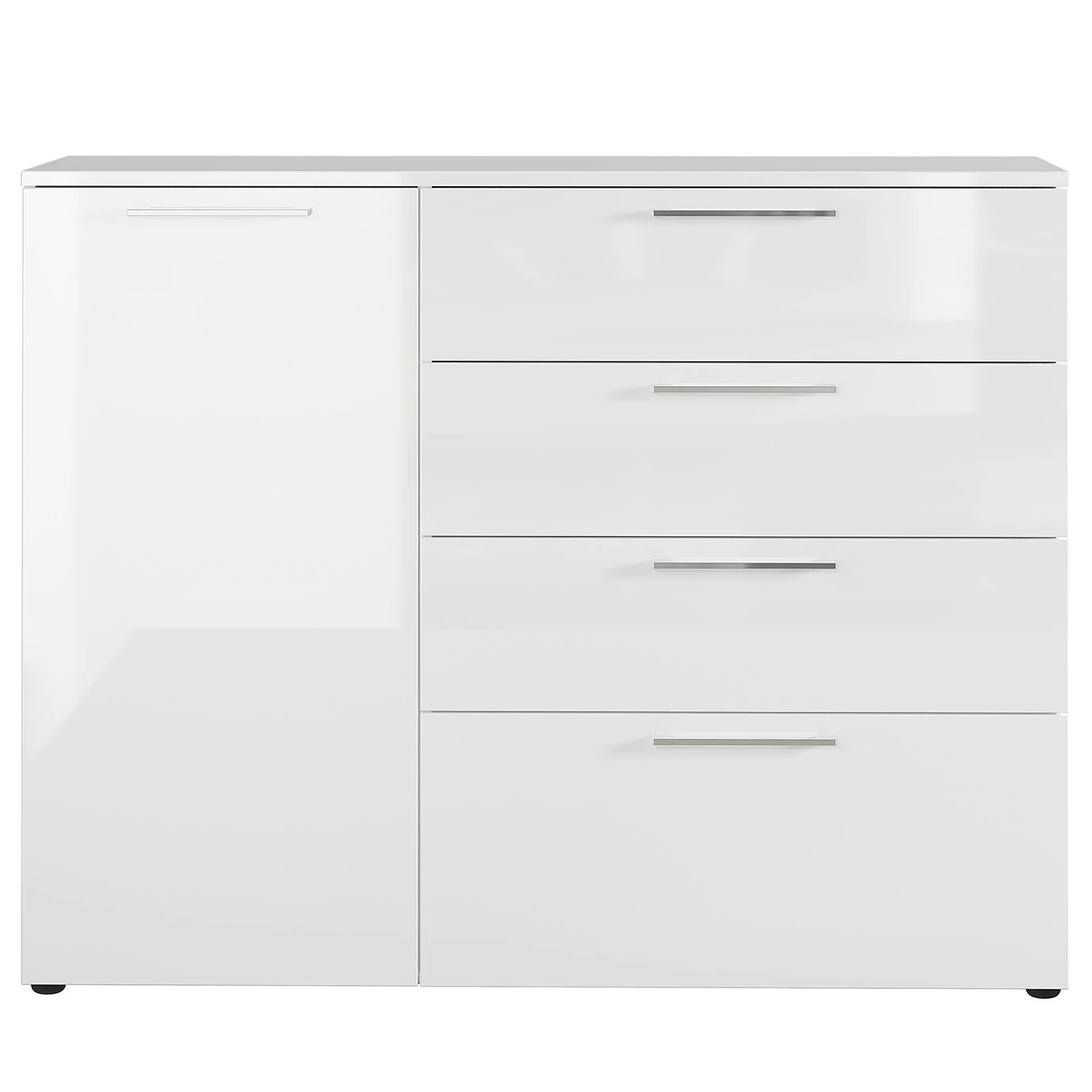 Germania Buffet Sunnyvale - Blanc brillant - Largeur : 135 cm 4 Germania Buffet Sunnyvale - Blanc brillant - Largeur : 135 cm – Image 4