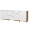 Norrwood Buffet Boyd II - Blanc / Imitation chêne